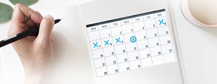 Posibilidad de realizar la prueba con 5 días de anticipación